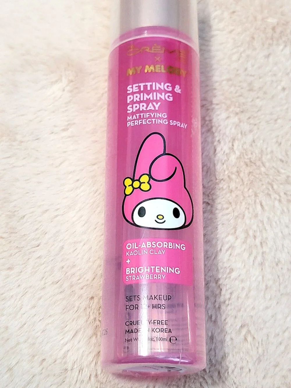The Crème Shop x My Melody Long Last Setting & Oil Absorbing Prime Spray NEW #E